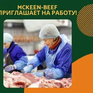 Рабочие в Польшу на мясной комбинат.